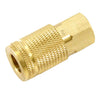Forney Brass/Steel Air Coupler and Plug Set 1/4 in. 1/4 in. 2 pc
