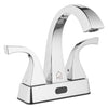 Homewerks Chrome Motion Sensing Modern Centerset Bathroom Sink Faucet 4 in.