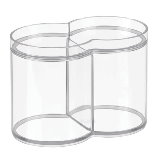 iDesign Clarity Clear Plastic Dual Canister
