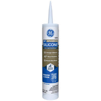 GE Silicone 2 Clear Silicone 2 Window and Door Silicone 10.1 oz. (Pack of 12)