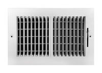Tru Aire 6 in. H X 10 in. W 2-Way Powder Coat White Steel Wall/Ceiling Register - Deal of The Week