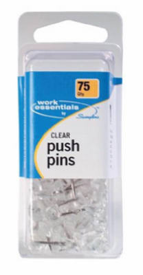 Swingline Work Essentials Push Pins 75 pk (Pack of 4)