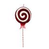Youngcraft Red/White 3D Christmas Candy Cane Swirl  Table Decor (Pack of 6)