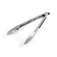 Farberware 12 in. L Silver Silicone/Stainless Steel Tongs