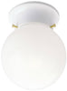 Westinghouse 7.25 in. H X 6 in. W X 6 in. L White Ceiling Fixture - Open Box