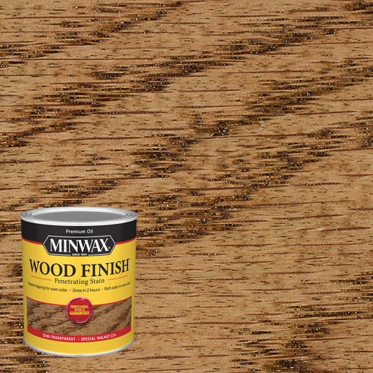 Minwax Wood Finish Semi-Transparent Special Walnut Oil-Based Stain 1 qt.