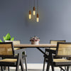 Feit Electric Amber Clear  Vintage T8 E12 Candelabra Base LED Bulb 40W 120V 300 lm. 2100K