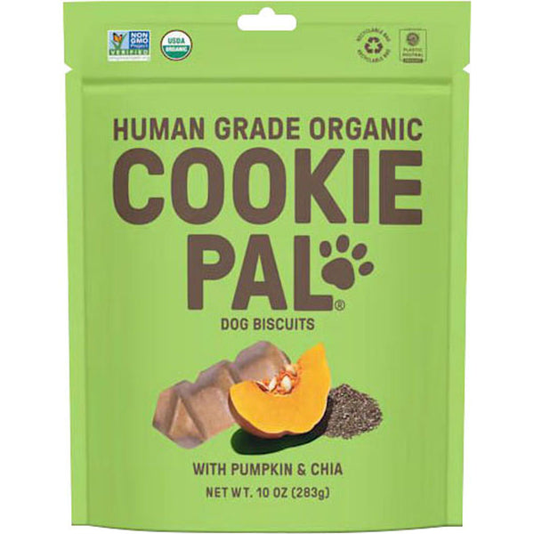 Cookie Pal - Golosina para perros Og2 Pmpkn Chia - Caja de 8-10 oz (paquete de 8)