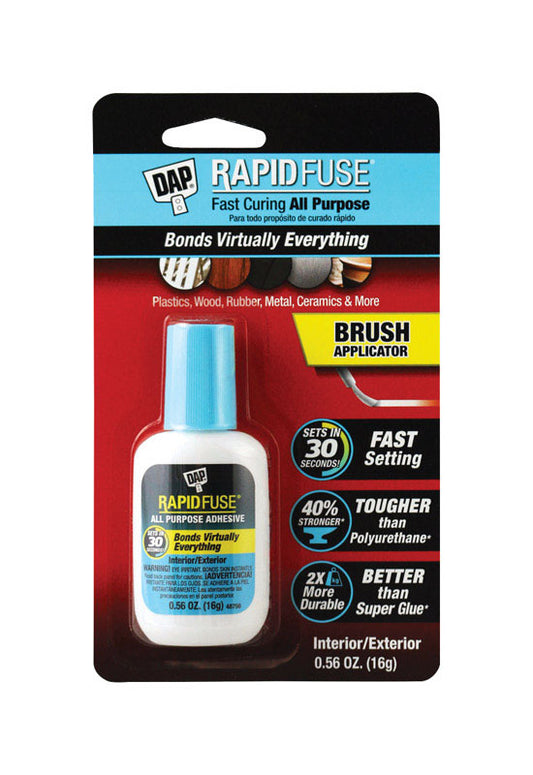 DAP Rapid Fuse High Strength Glue All Purpose Brush On 0.56 oz