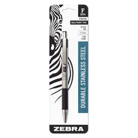 Zebra F-301 Black Retractable Ball Point Pen 1 pk (Pack of 12)