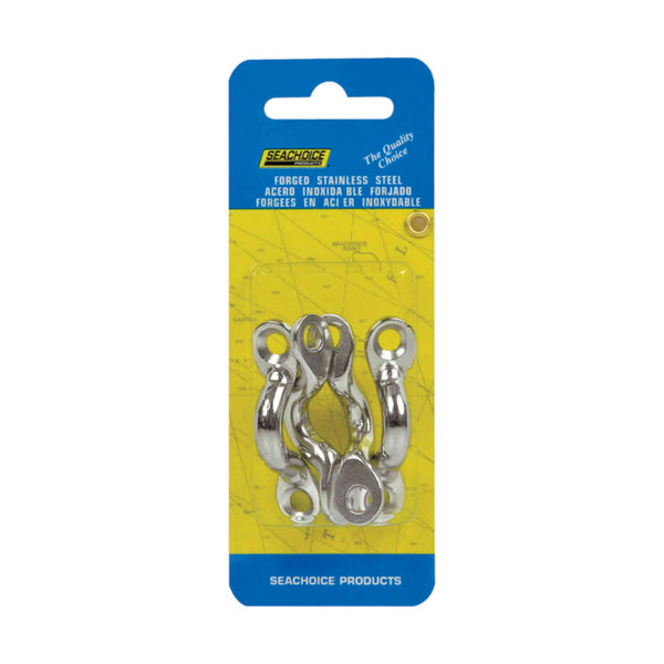 Seachoice Stainless Steel 1-7/8 in. L X 3/8 in. W Eye Straps 4 pk