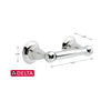 Delta Porter Chrome Silver Toilet Paper Holder (Pack of 2)