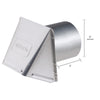 Deflect-O 6 in. D Aluminum Wall Cap With Damper