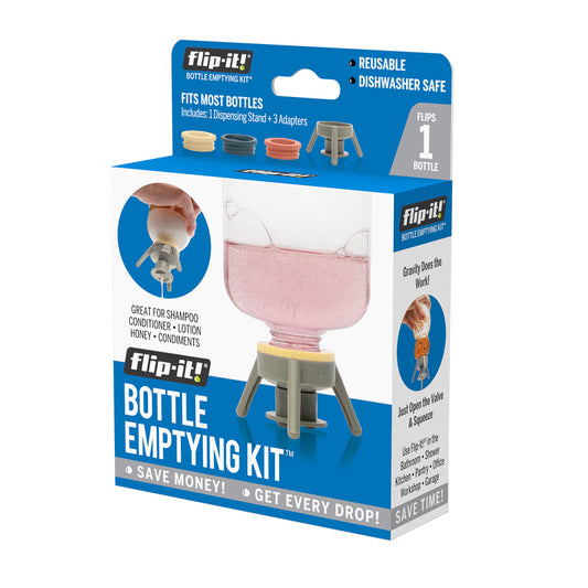 Flip-It! Gray Polypropylene Bottle Emptying Kit FL4X1HBB