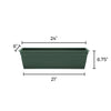 Bloem Dayton 6.87 in. H X 24 in. W Plastic Window Box Turtle Green - Deal of The Week