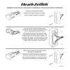 Heath Zenith Polished Brass Metal Gold/White 16V Wired Traditional Pushbutton Doorbell 0.8 D in.