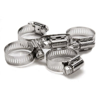 FOREVERBOLT 1-5/16 in to 2-1/4 in. SAE 28 Silver Hose Clamp Stainless Steel Band