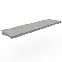 Lozier 1 in. H x 48 in. W x 13 in. L Powder Coated Silver DL Style Shelf 2 pk
