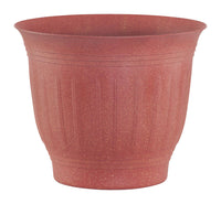 Bloem  13 in. H x 15.4 in. Dia. Plastic  Colannade  Flower Pot  Brick