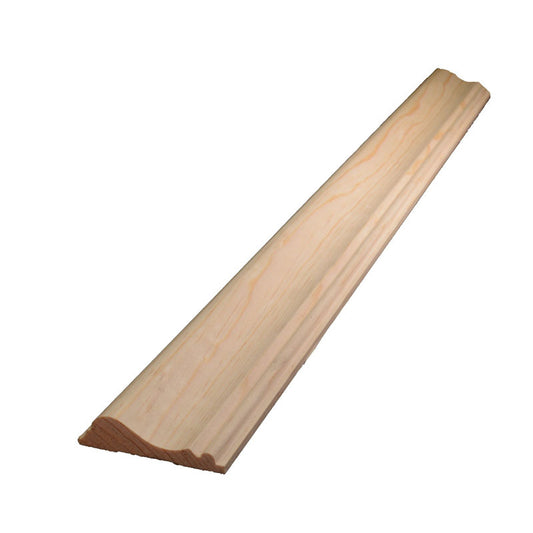 Alexandria Moulding 2-5/8 in. x 8 ft. L Unfinished Beige Pine Moulding (Pack of 4)