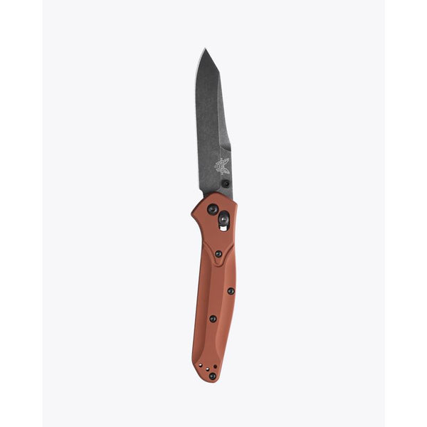 Cuchillo plegable Benchmade Burnt Copper de acero inoxidable MagnaCut > 6 in.