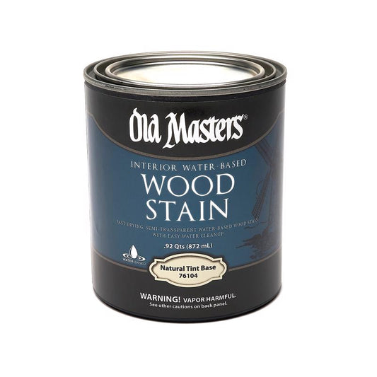 Old Masters Semi-Transparent Natural Tint Base Water-Based Latex Wood Stain 1 qt. (Pack of 4)