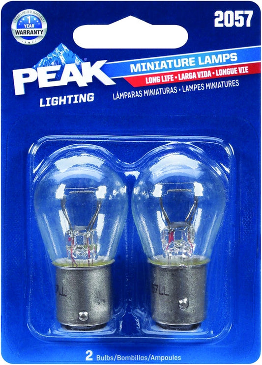 Peak Incandescent Parking/Stop/Tail/Turn Miniature Automotive Bulb 2057