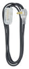 Woods Slimline Indoor 8 ft. L Black Extension Cord 16/2 SPT-2