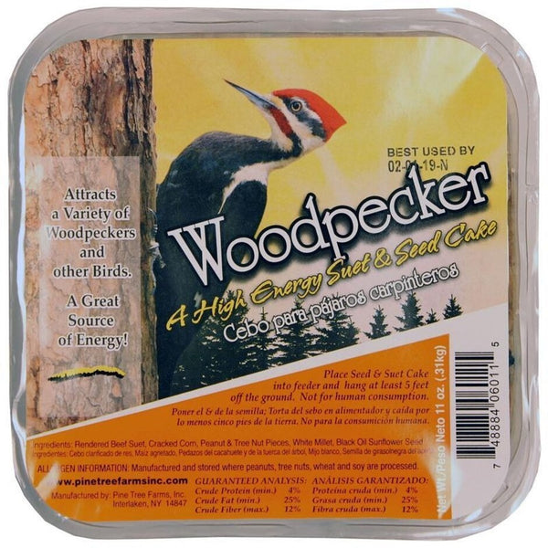 Pine Tree Farms Woodpecker Hi-Energy Suet 11 oz