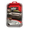 Weber Small Drip Pans 10-Pack  Disposable Grease Trays for Q  Spirit  Genesis & Pulse Grills  Easy Cleanup