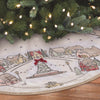 Dyno White/Warm Gray Tree Village Tree Skirt (Pack of 4)