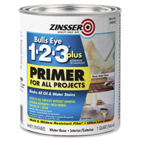 Zinsser Bulls Eye 123 Plus White Primer 1 qt. (Pack of 6)