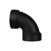 Charlotte Pipe 1-1/2 in. Hub X 1-1/2 in. D Hub ABS 90 Degree Elbow