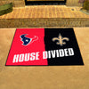 NFL House Divided - Texans / Saints House Divided Rug