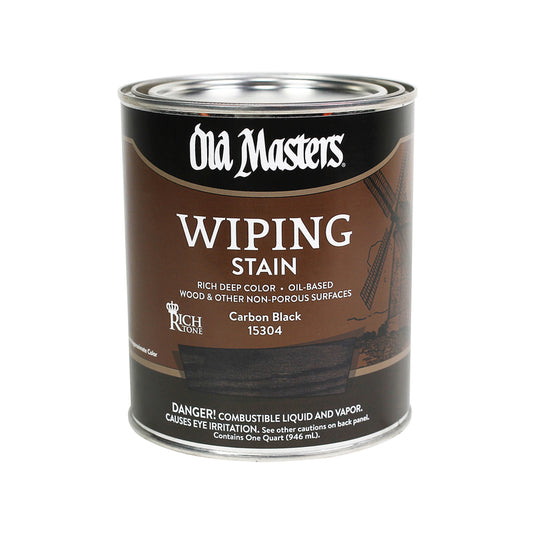 Old Masters Semi-Transparent Carbon Black Oil-Based Wiping Stain 1 qt