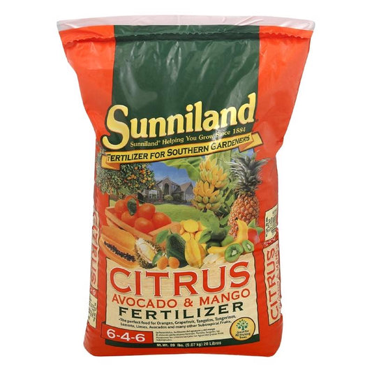Sunniland Citrus Organic 6-4-6 NPK Fertilizer 20 lbs. for Avocado and Mango