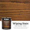 Old Masters Semi-Transparent Dark Walnut Oil-Based Wiping Stain 1 gal (Pack of 2)