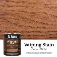 Old Masters Semi-Transparent Cedar Oil-Based Wiping Stain 1 qt. (Pack of 4)