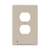 Westek LumiCover Almond Plastic 1-Gang Duplex Nightlight Wall Plate 7.25 H x 4.5 W in.