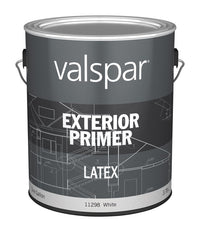 Valspar Basic White Tint Base Latex Exterior Primer Outdoor 1 gal. (Pack of 4)