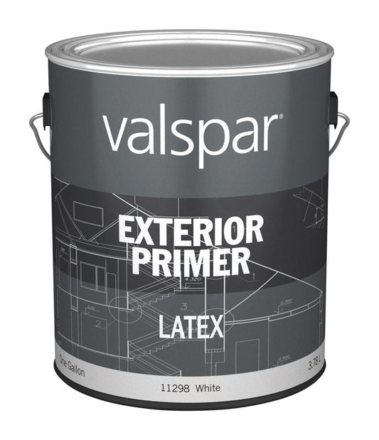 Valspar Basic White Tint Base Latex Exterior Primer Outdoor 1 gal. (Pack of 4)