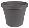 Bloem Terra 10.75 in. H X 13 in. W X 9 in. D Resin Traditional Planter Charcoal - Deal of The Week