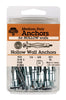 Hillman 3/16 in. Dia. x 3/16 Short in. L Metal Pan Head Hollow Wall Anchors 15 pk (Pack of 5)