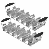 Blackstone Deluxe Stainless Steel Taco Tray 17.71 in. L X 4.5 in. W 2 pk