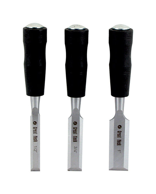 Great Neck 1 in. W Wood Chisel Set 3 pk