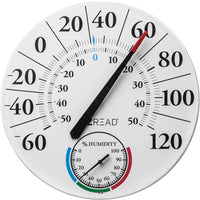 EZRead Dial Thermometer Plastic White 12.5 in. (Pack of 6)