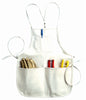 CLC Heavy Duty 4 pocket Canvas/Cotton Bib Apron White 1 pk