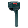 Architectural Mailboxes Gentry Classic Plastic Post Mount Green Mailbox - Open Box