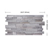 Smart Tiles 11.4 in. W X 22.5 in. L Gray Multiple Finish (Mosaic) Vinyl Adhesive Wall Tile 2 pc (Pack of 4)