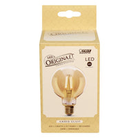 Feit G25 E26 (Medium) LED Bulb Amber 40 Watt Equivalence 1 pk - Open Box